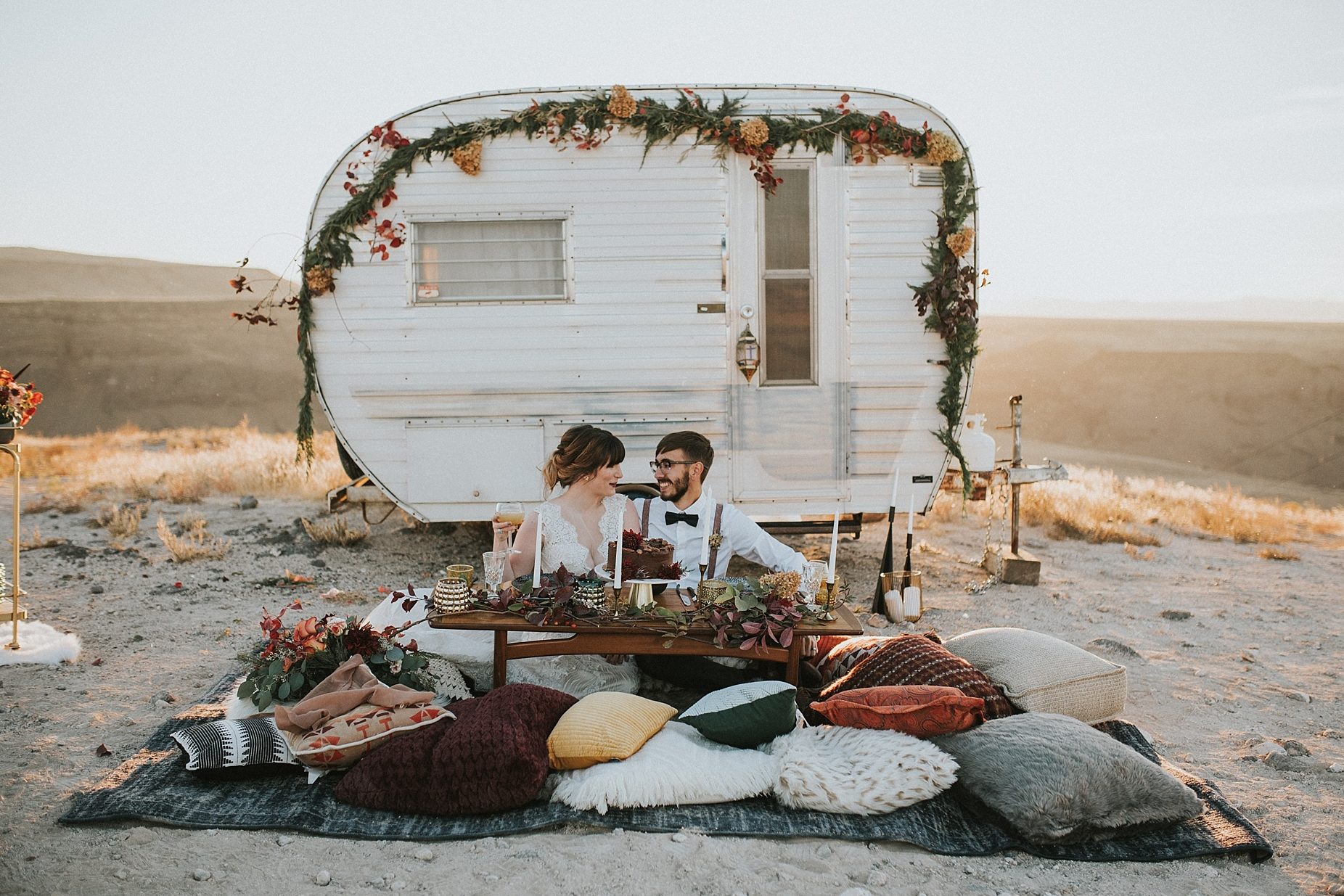PNW camping elopement