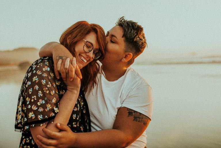 Nicole & Oodie // Oregon Coast Engagement at Cannon Beach // Oregon Wedding Photographer