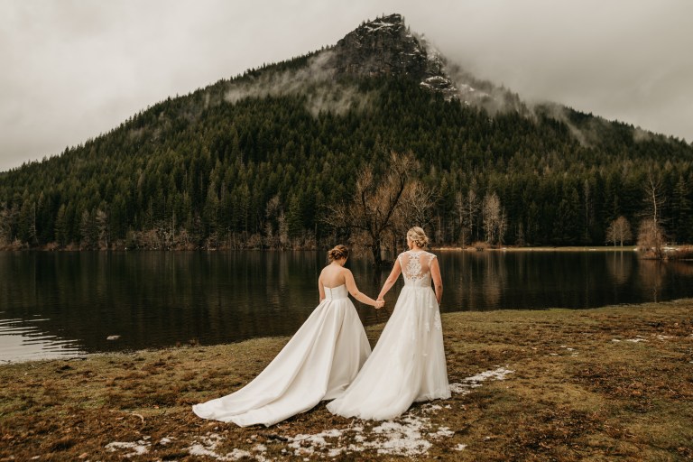 Crystal & Sarah // Seattle Intimate Wedding LGBTQ Photographer