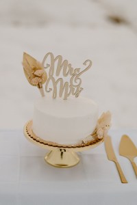 Mrs & Mrs Cake Topper for LGBTQ couple // plain wedding cake