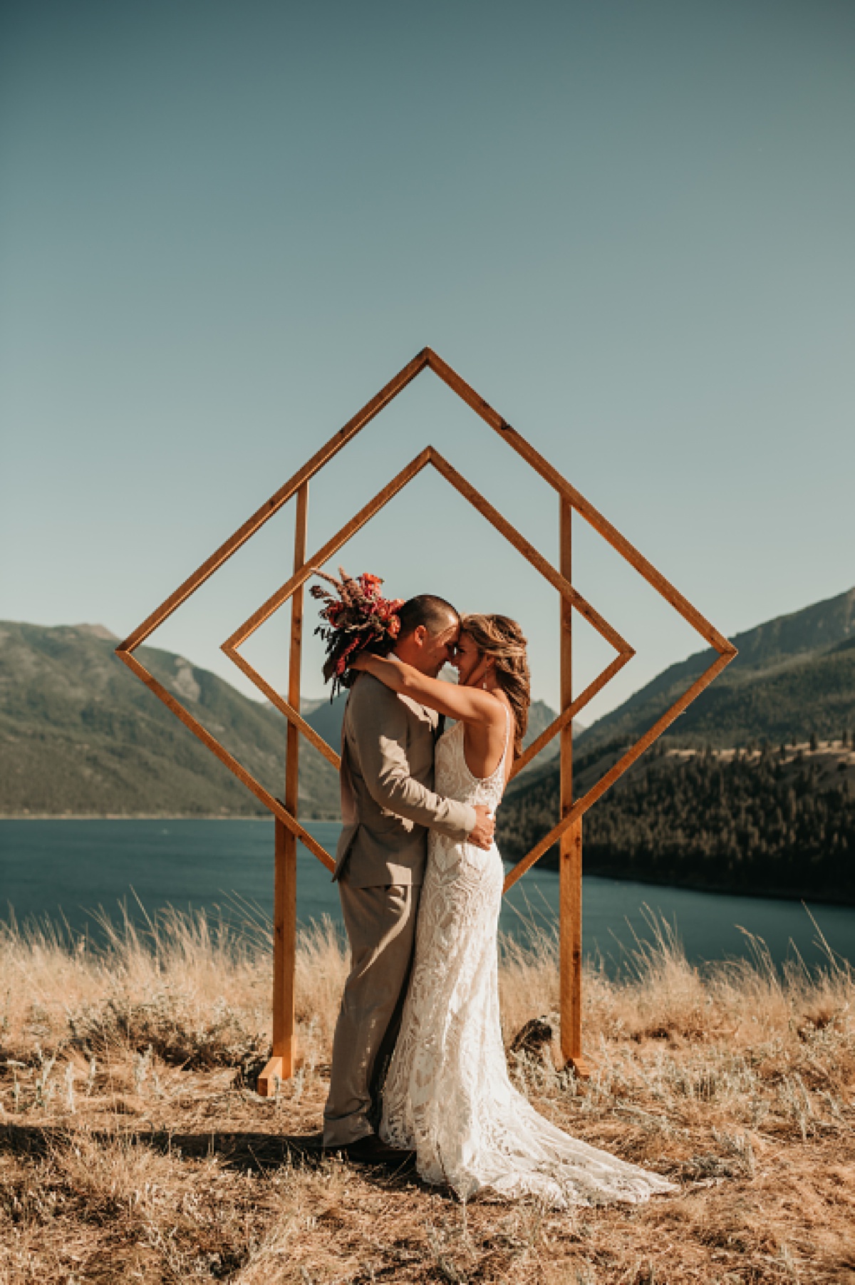 Wallowa Lake Intimate Wedding in Oregon