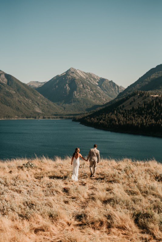 Wallowa Lake Intimate Wedding Oregon