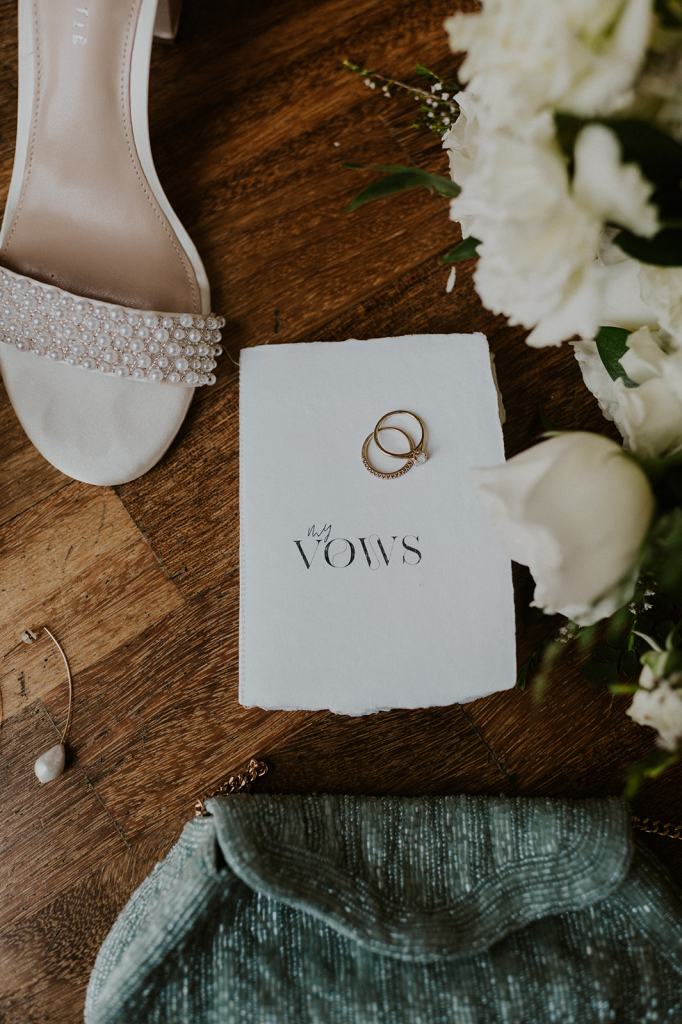 Modern Vow Books in All White from Etsy