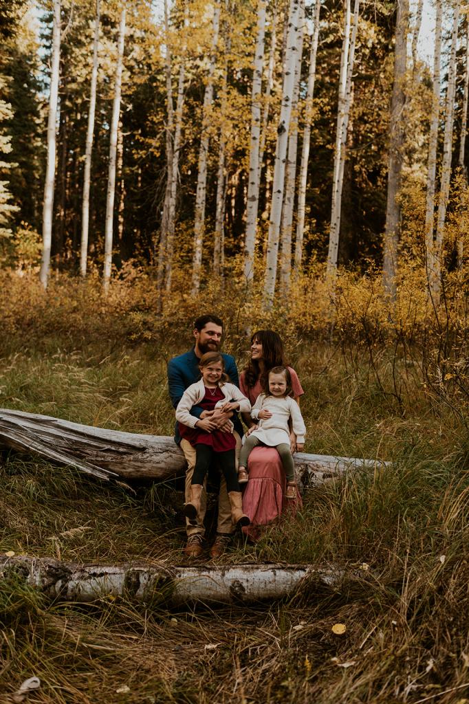 McCall Idaho Lifestyle Family Session in the fall 