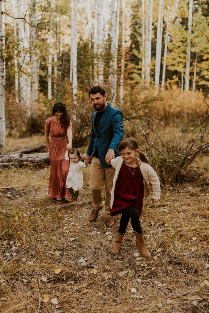 McCall Idaho Lifestyle Family Session in the fall 