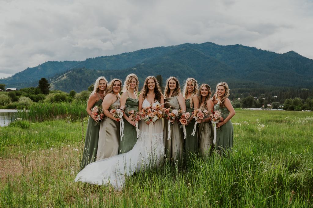 Boho Wedding Party Mountain Wedding