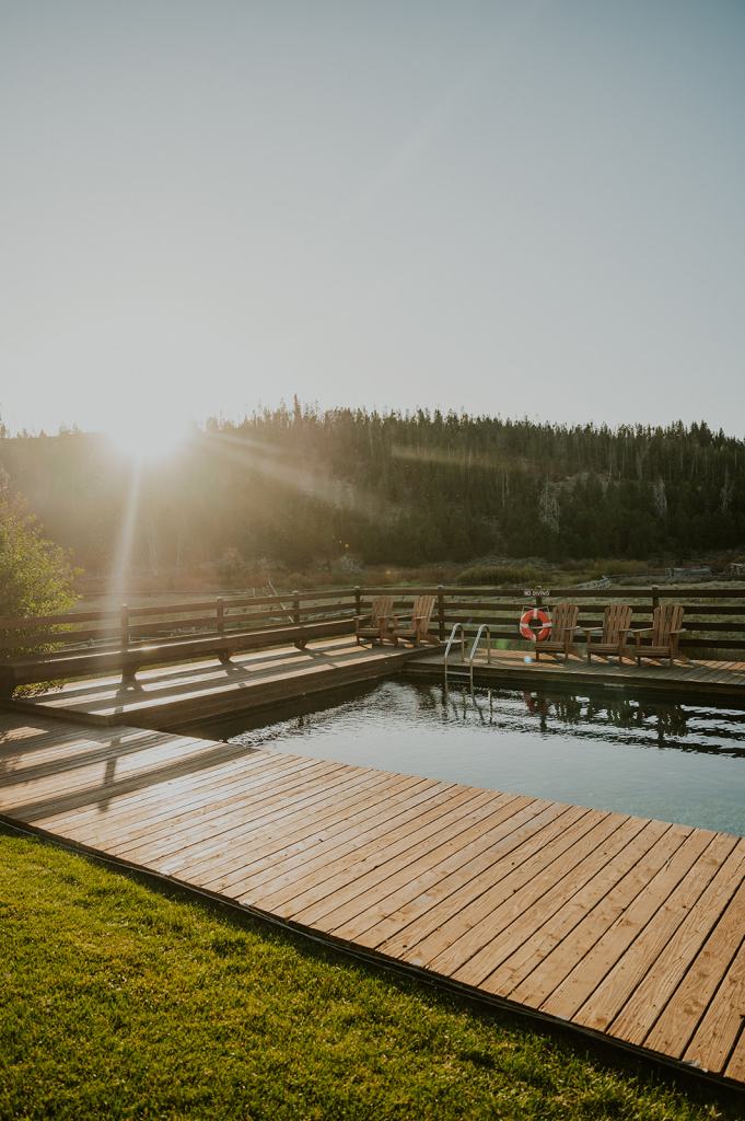 Idaho Rocky Mountain Ranch Hot Spring Pool
