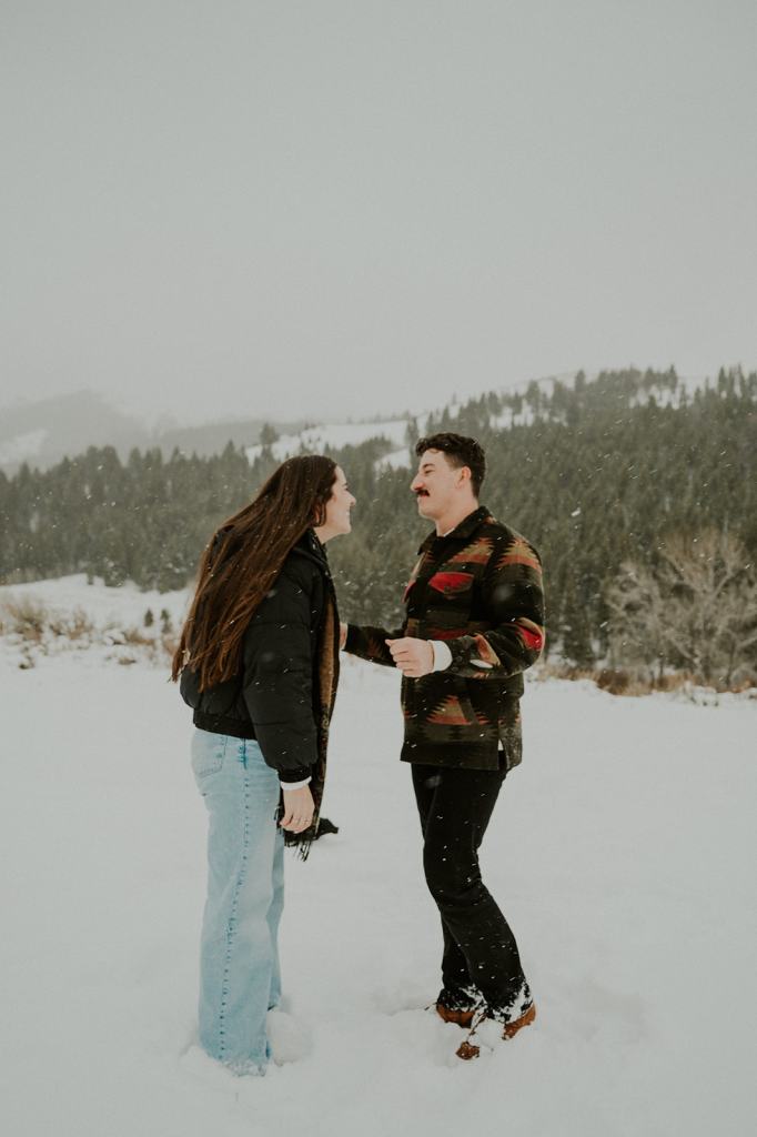 Sun Valley Idaho Proposal in the Winter