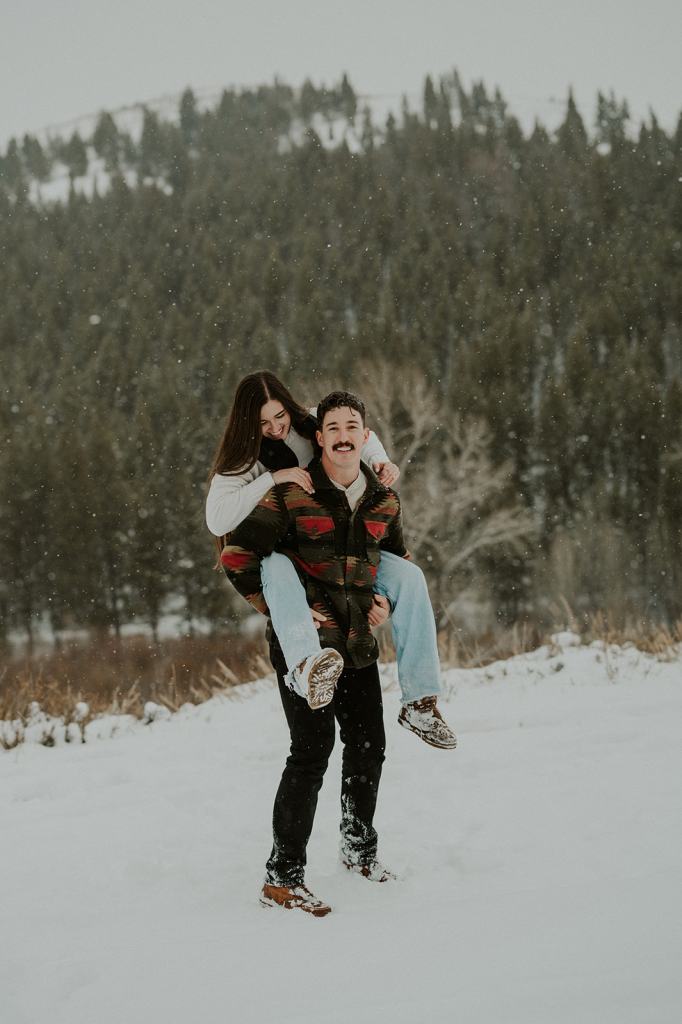 Sun Valley Idaho Proposal in the Winter