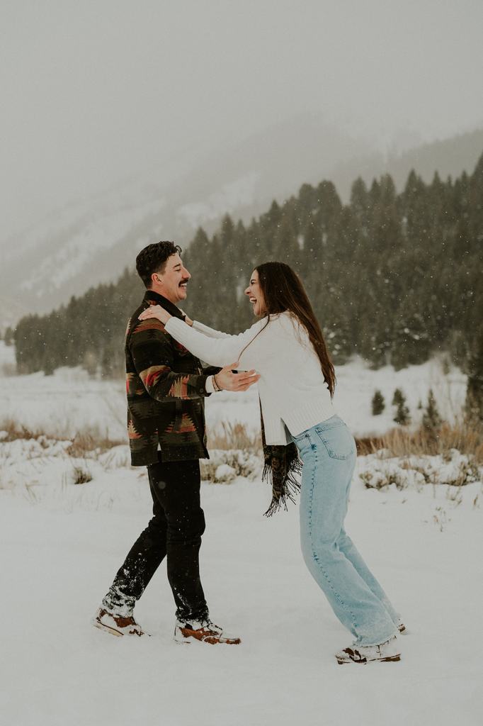 Sun Valley Idaho Proposal in the Winter
