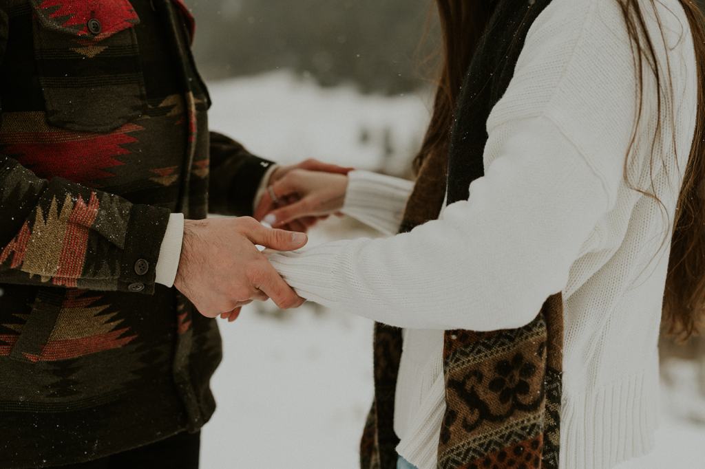 Sun Valley Idaho Proposal in the Winter