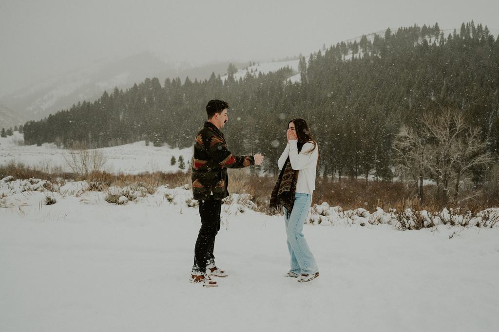 Sun Valley Idaho Proposal in the Winter