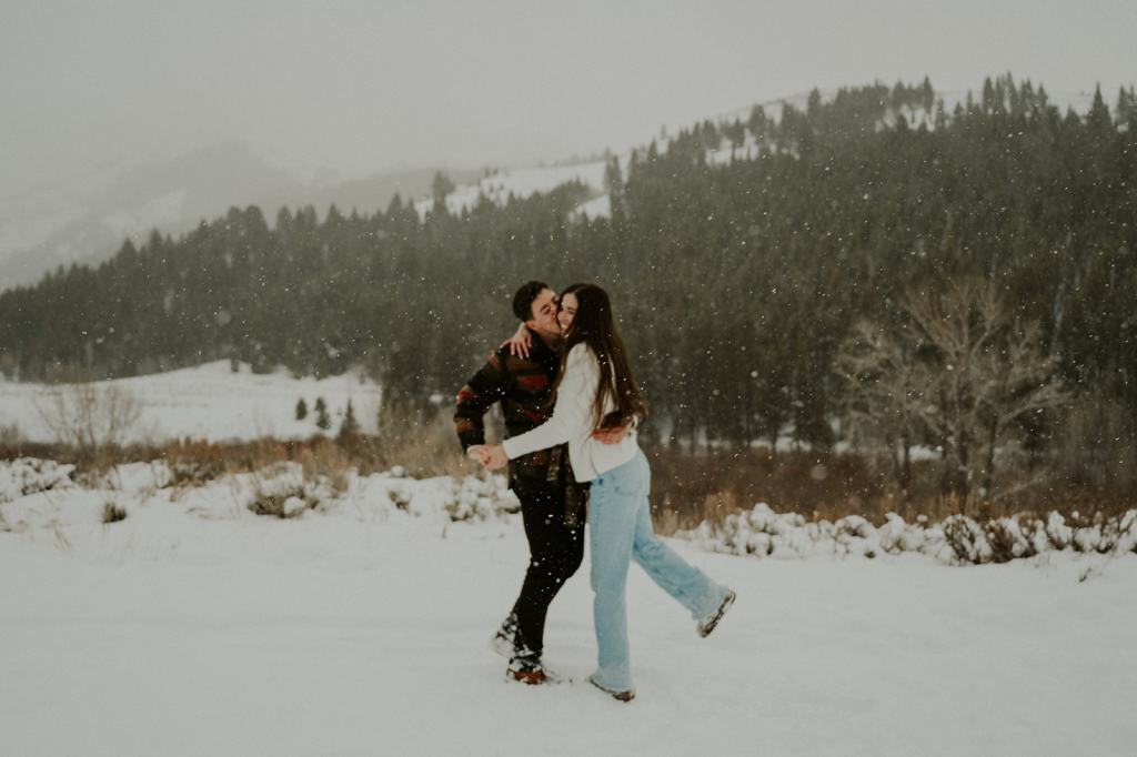 Sun Valley Idaho Proposal in the Winter