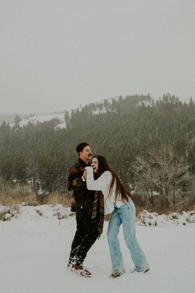 Sun Valley Idaho Proposal in the Winter