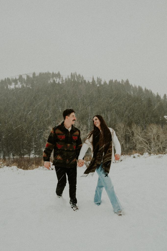 Sun Valley Idaho Proposal in the Winter