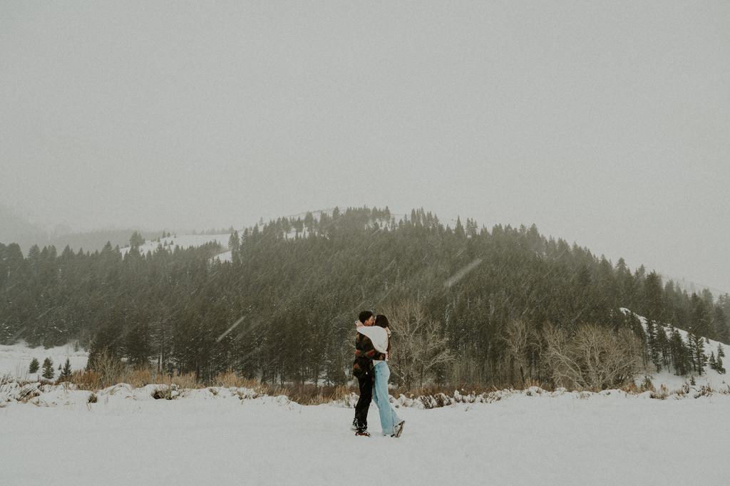 Sun Valley Idaho Proposal in the Winter