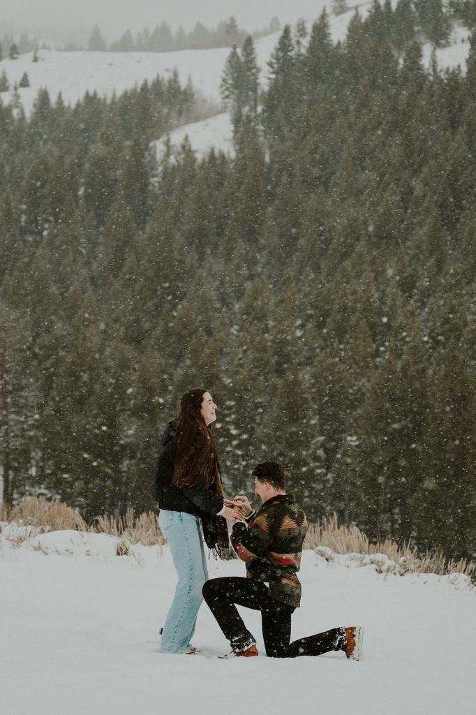 Sun Valley Idaho Proposal in the Winter