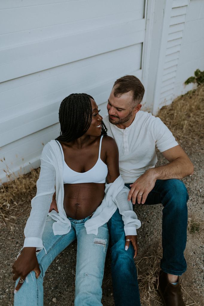 Urban Downtown Boise Maternity Photos in Idaho