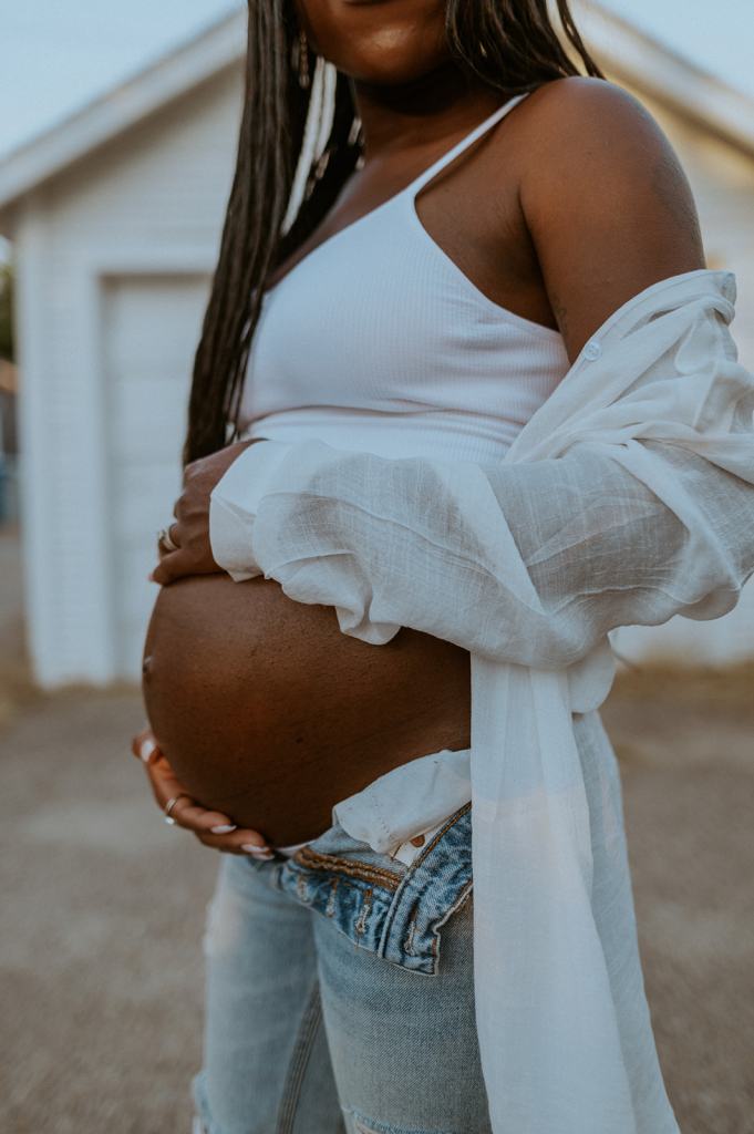 Urban Downtown Boise Maternity Photos in Idaho
