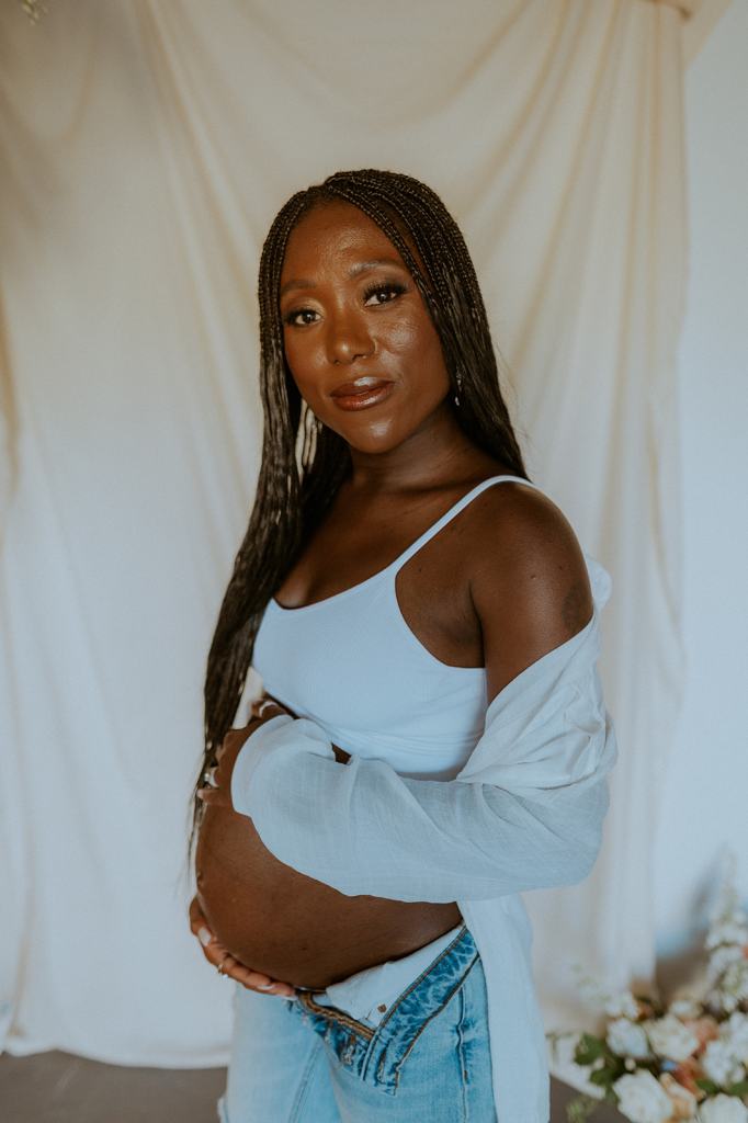 Urban Downtown Boise Maternity Photos in Idaho