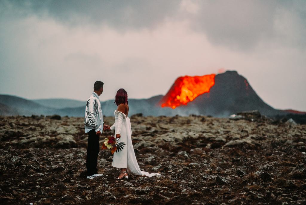 Iceland Elopement on a Volcano