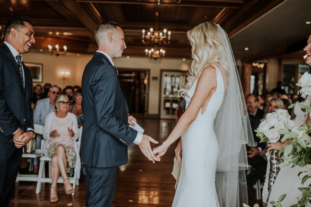 Wedding Ceremony at the Shore Lodge in McCall Idaho