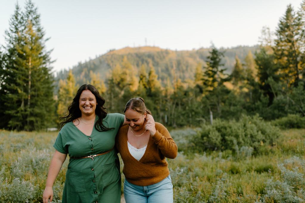 Idaho Mountain Top Engagement Photos