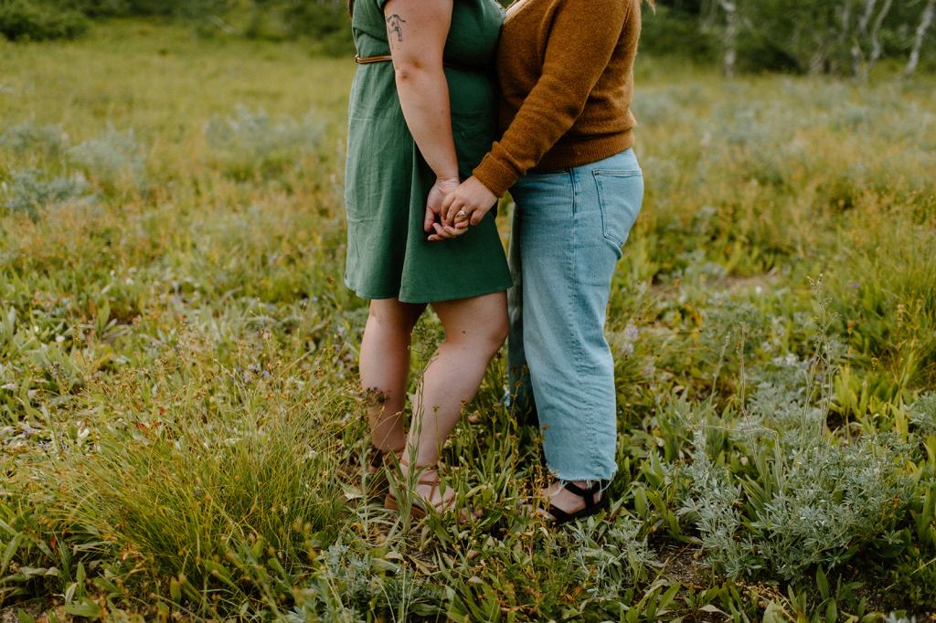 Idaho Mountain Top Engagement Photos