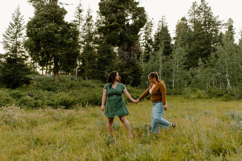 Idaho Mountain Top Engagement Photos