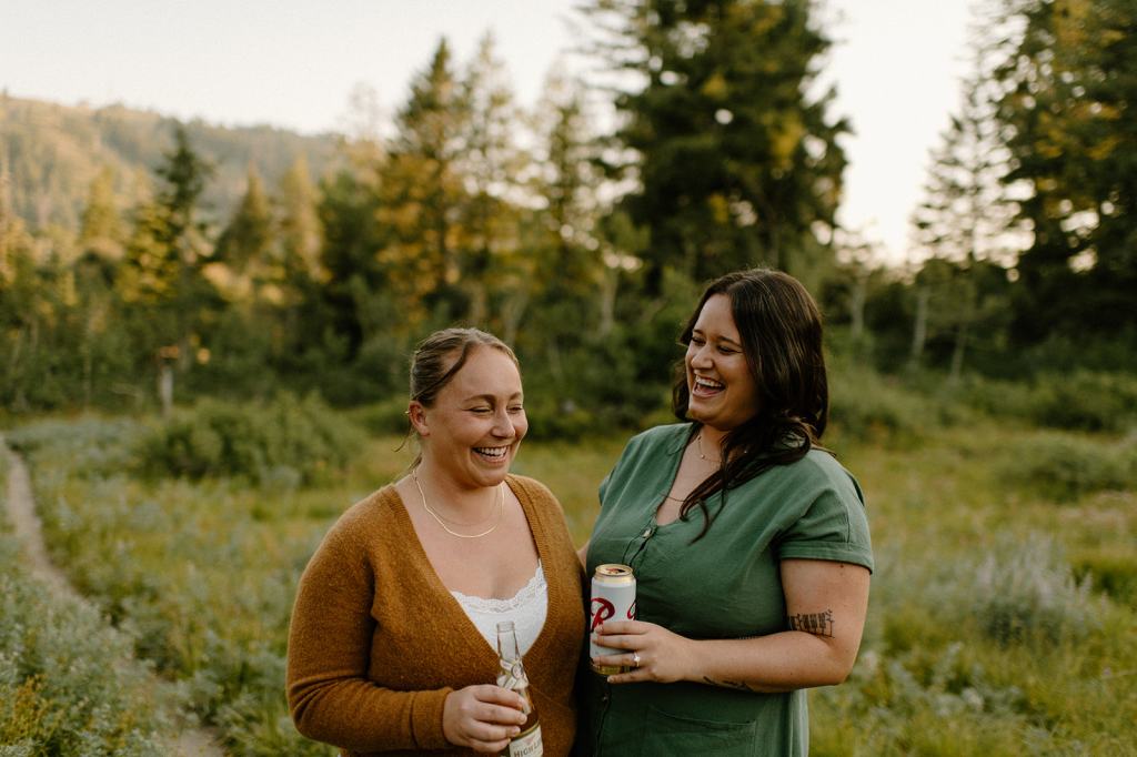 Idaho Mountain Top Engagement Photos
