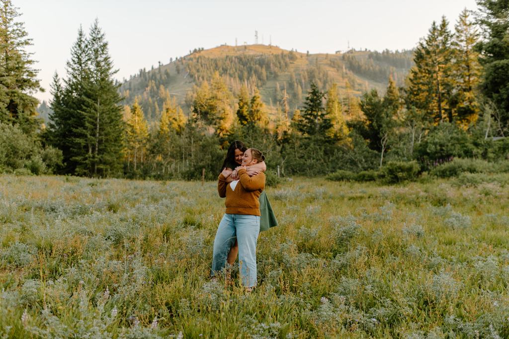 Bogus Basin Idaho Mountain Engagement Photos