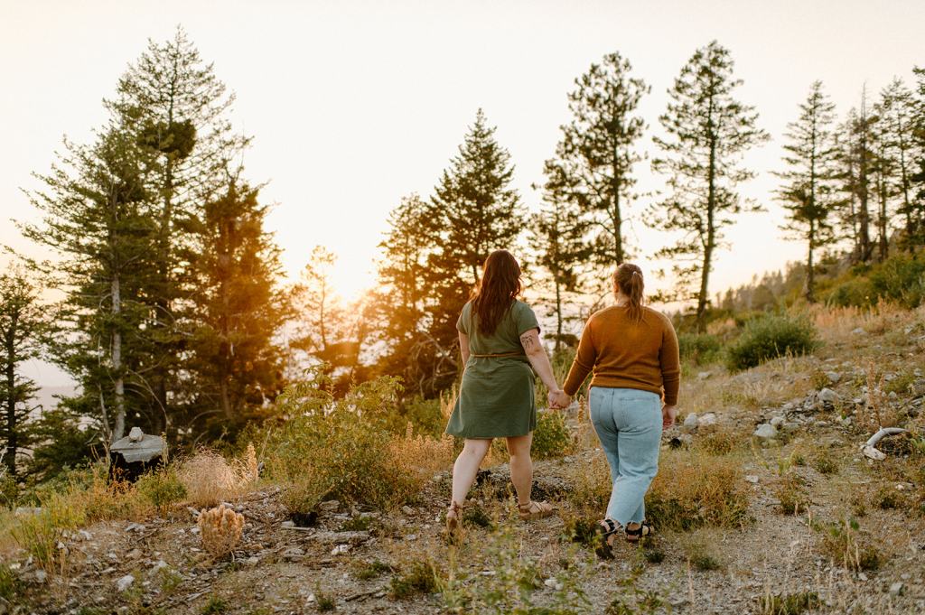 Idaho Mountain Top Engagement Photos