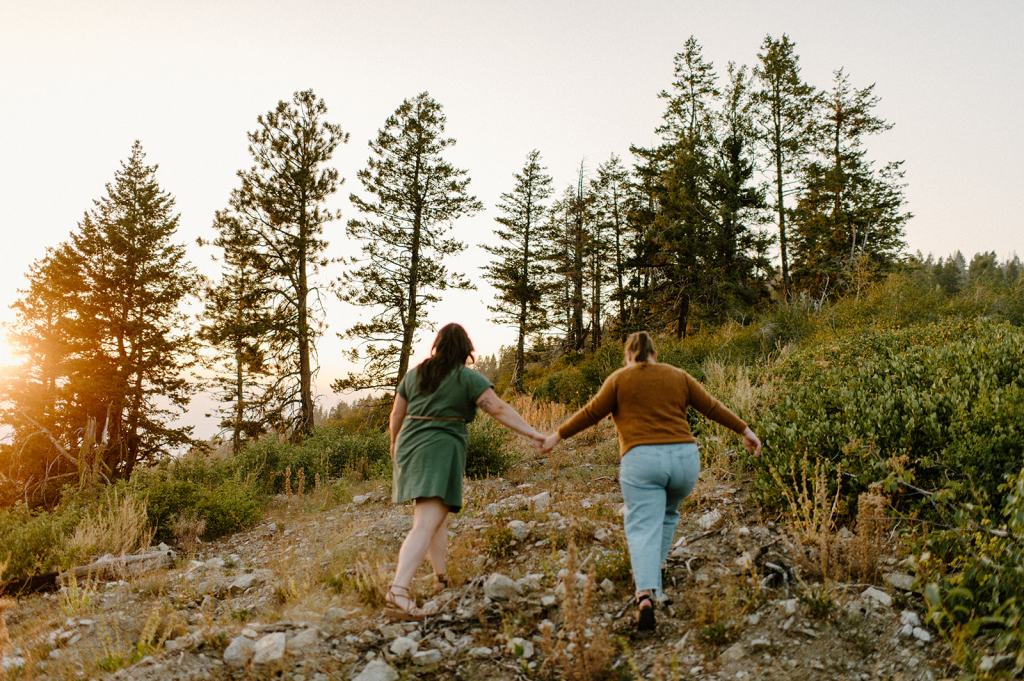 Idaho Mountain Top Engagement Photos