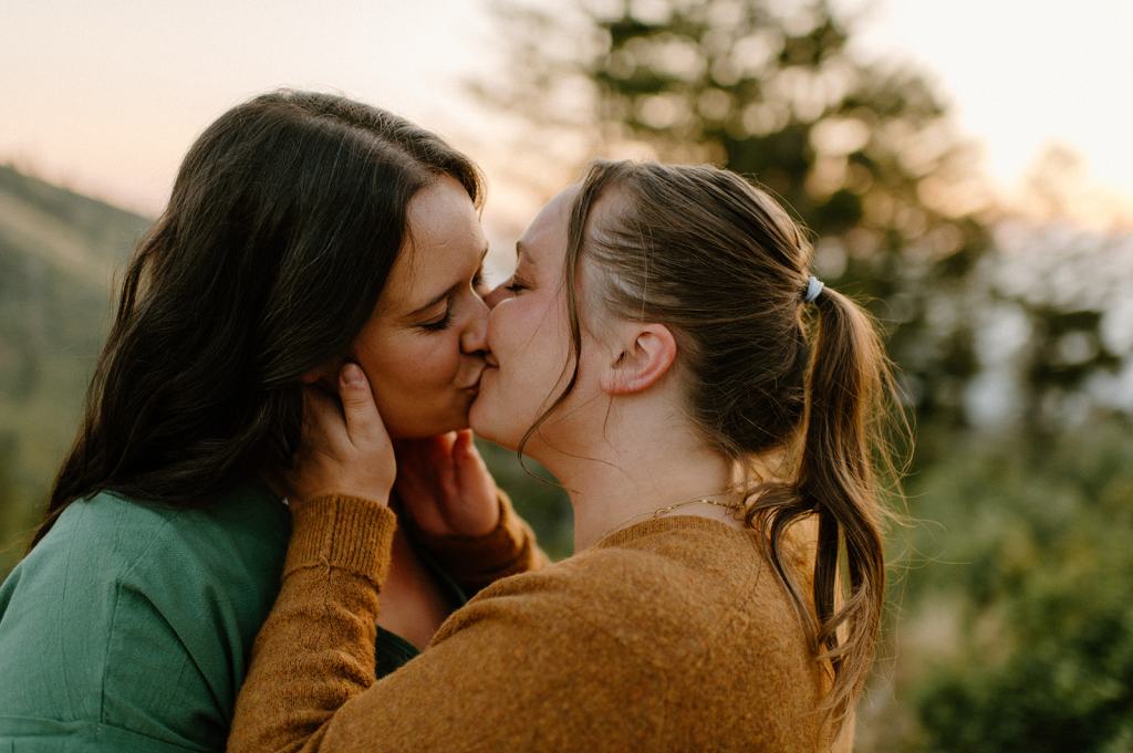 Idaho Mountain Top Engagement Photos