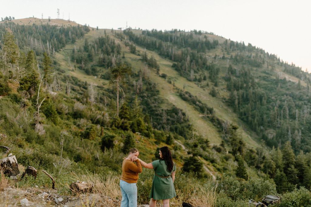 Idaho Mountain Top Engagement Photos