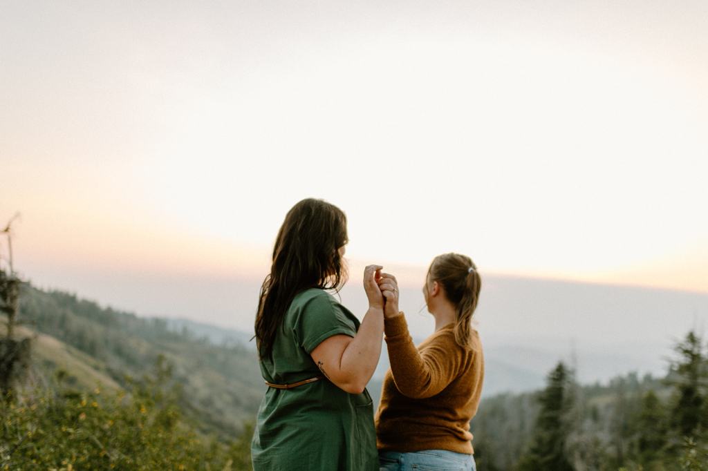 Idaho Mountain Top Engagement Photos