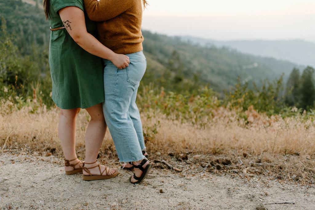 Idaho Mountain Top Engagement Photos