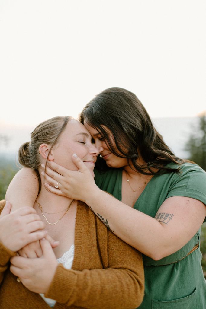 Idaho Mountain Top Engagement Photos