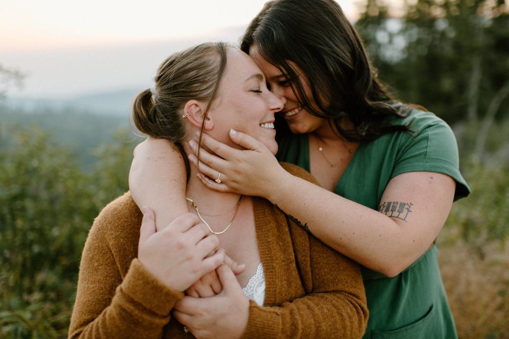 Same Sex Engagement Session in the Mountains 