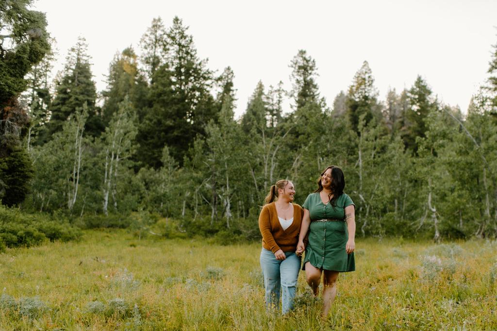 Idaho Mountain Top Engagement Photos