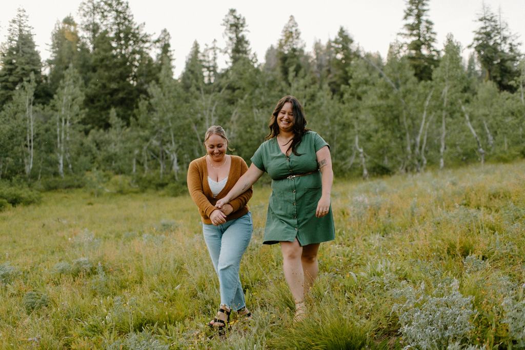 Idaho Mountain Top Engagement Photos
