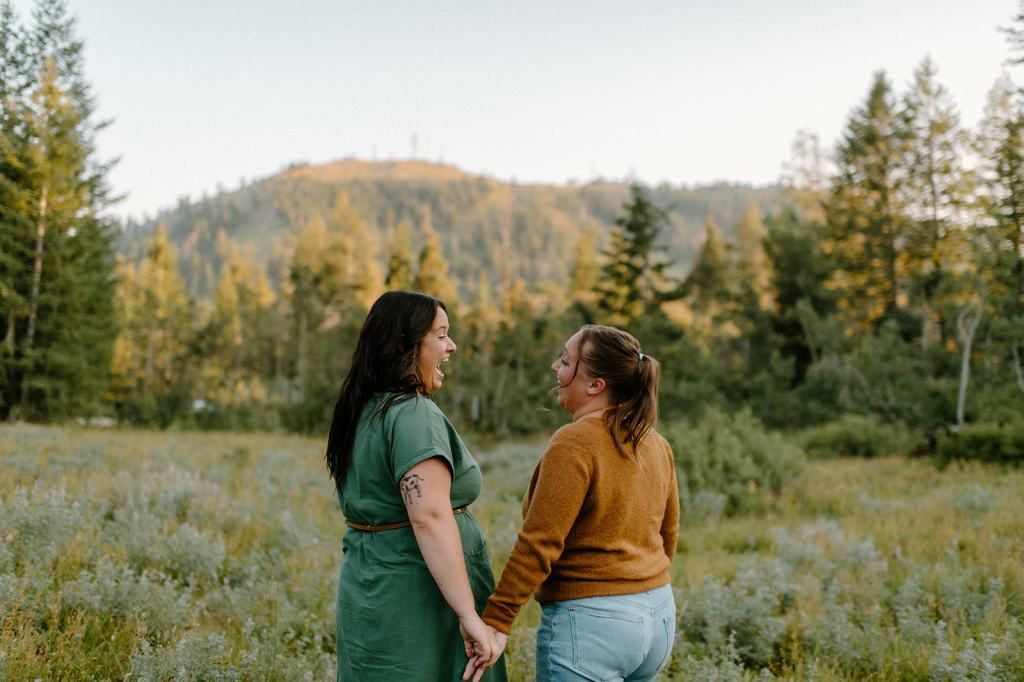 Idaho Mountain Top Engagement Photos