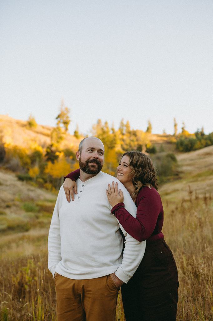 Idaho Fall Mountain Engagement Photos