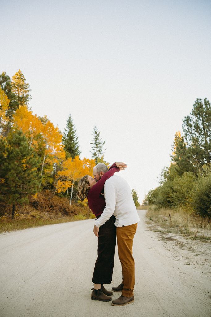 Idaho Fall Mountain Engagement Photos