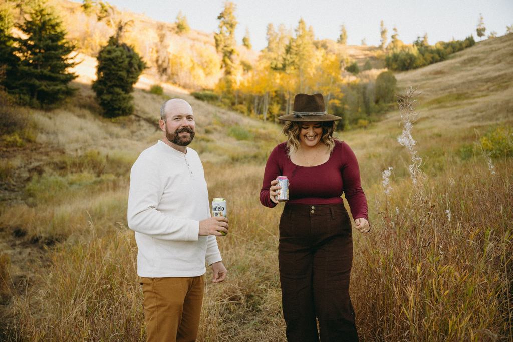Idaho Fall Mountain Engagement Photos