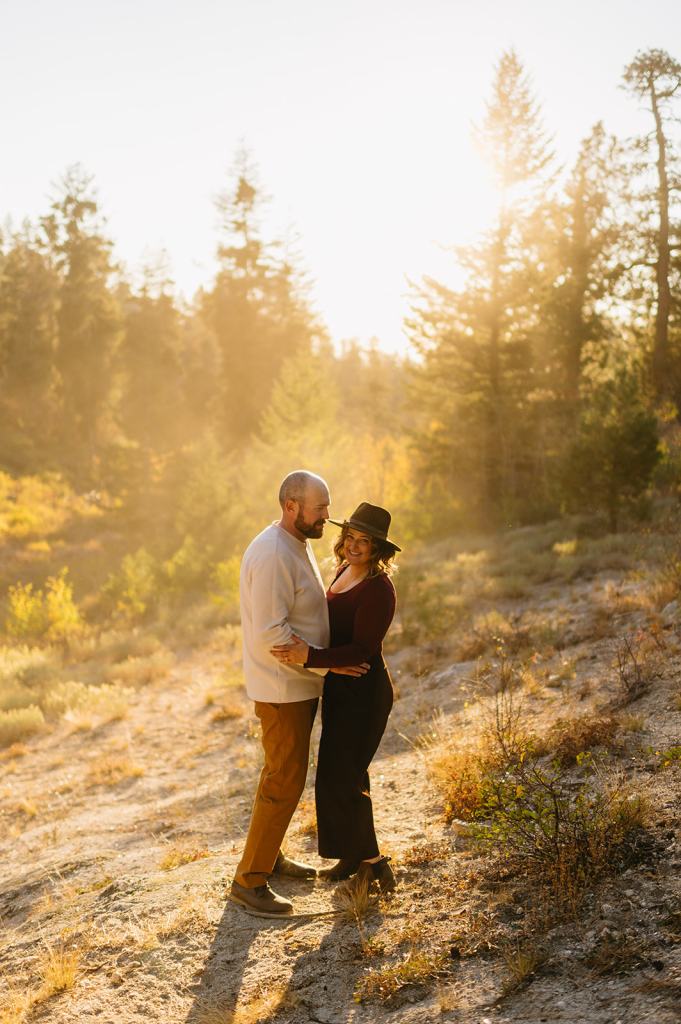 Idaho Fall Mountain Engagement Photos