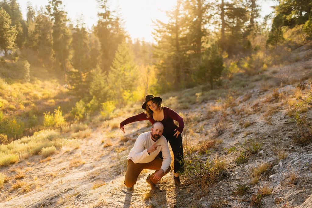 Idaho Fall Mountain Engagement Photos