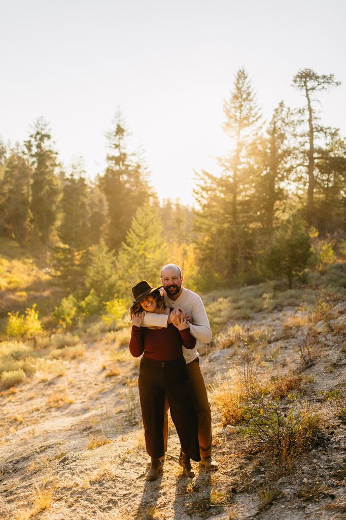 Idaho Fall Mountain Engagement Photos