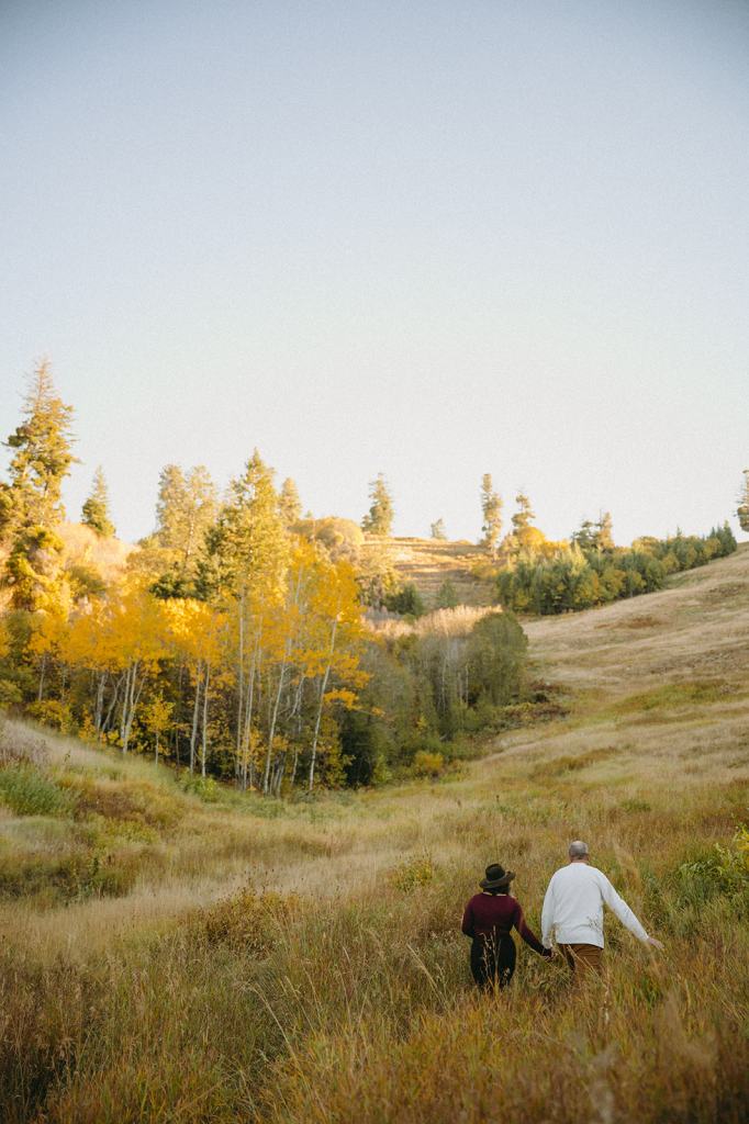 Idaho Fall Mountain Engagement Photos