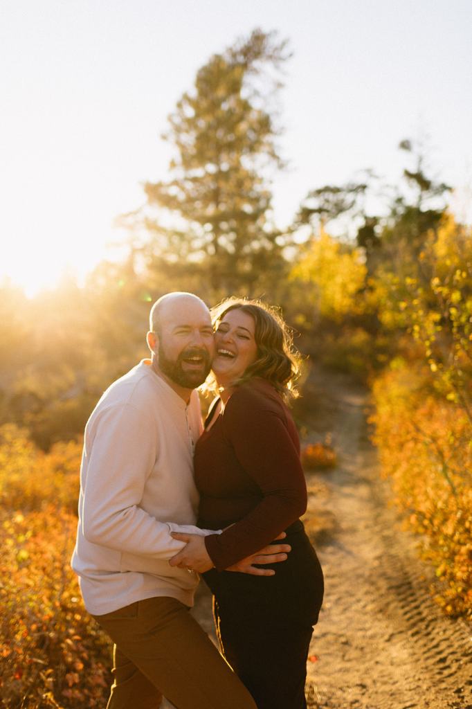 Idaho Fall Mountain Engagement Photos